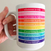Image 5 of Whatever is... Rainbow Mug