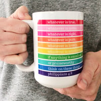 Image 4 of Whatever is... Rainbow Mug