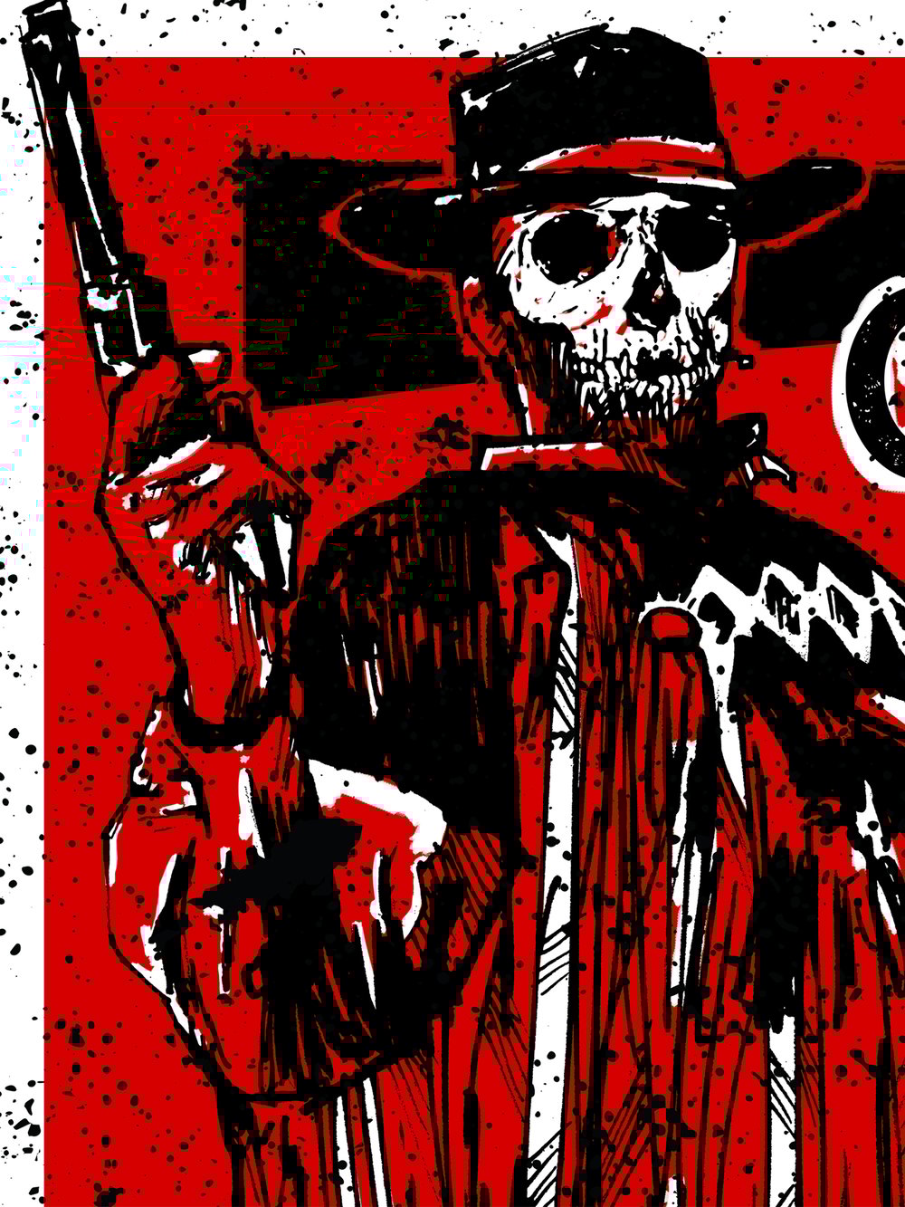 Eric Church, Cincinnati "Riverboat Gamblin' Skelly" 2019 Triptych (Set of 3)
