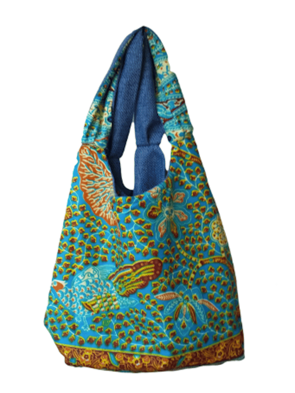 Blu Sack-Pack Shopper Bazar | irenecioni design