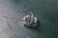 Image 5 of Small Lanperna ring with black spinels