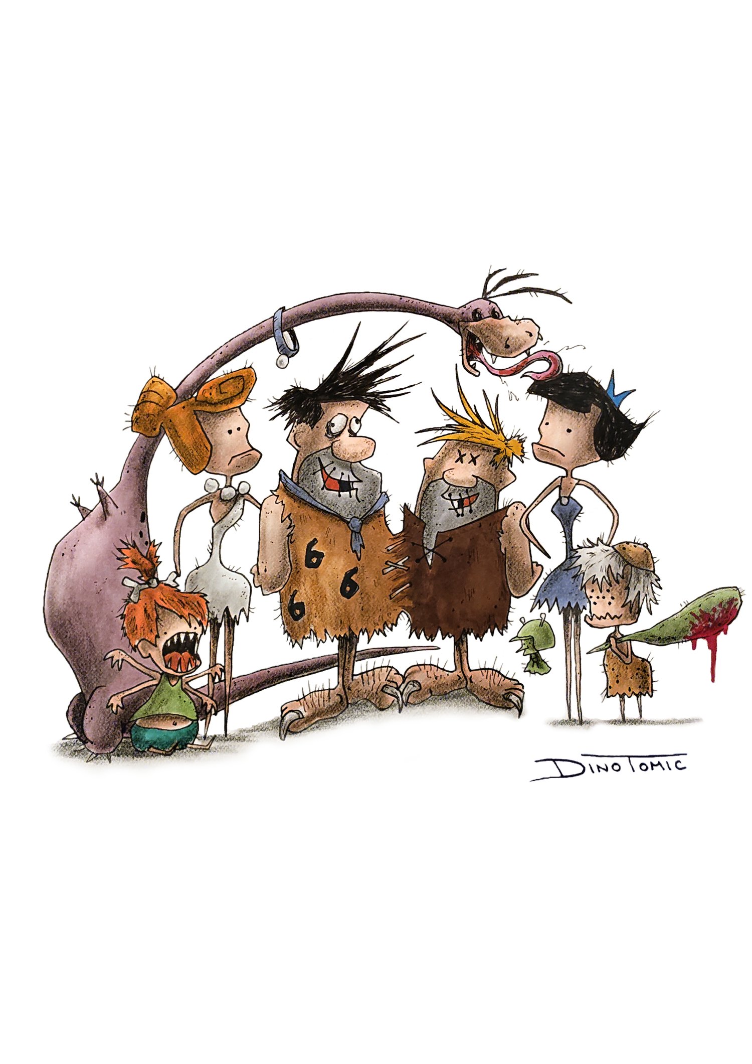 Image of #17 The Flintstones Creepyfied