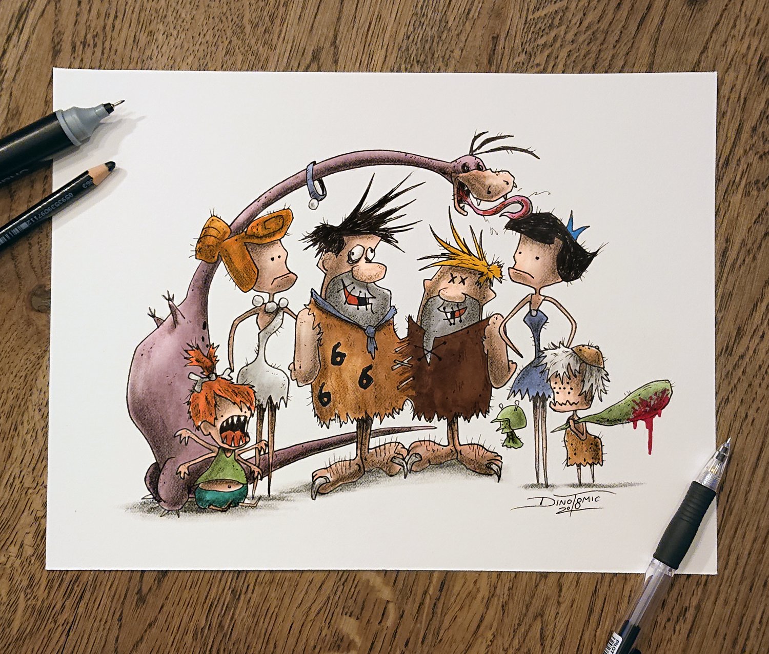 Image of #17 The Flintstones Creepyfied