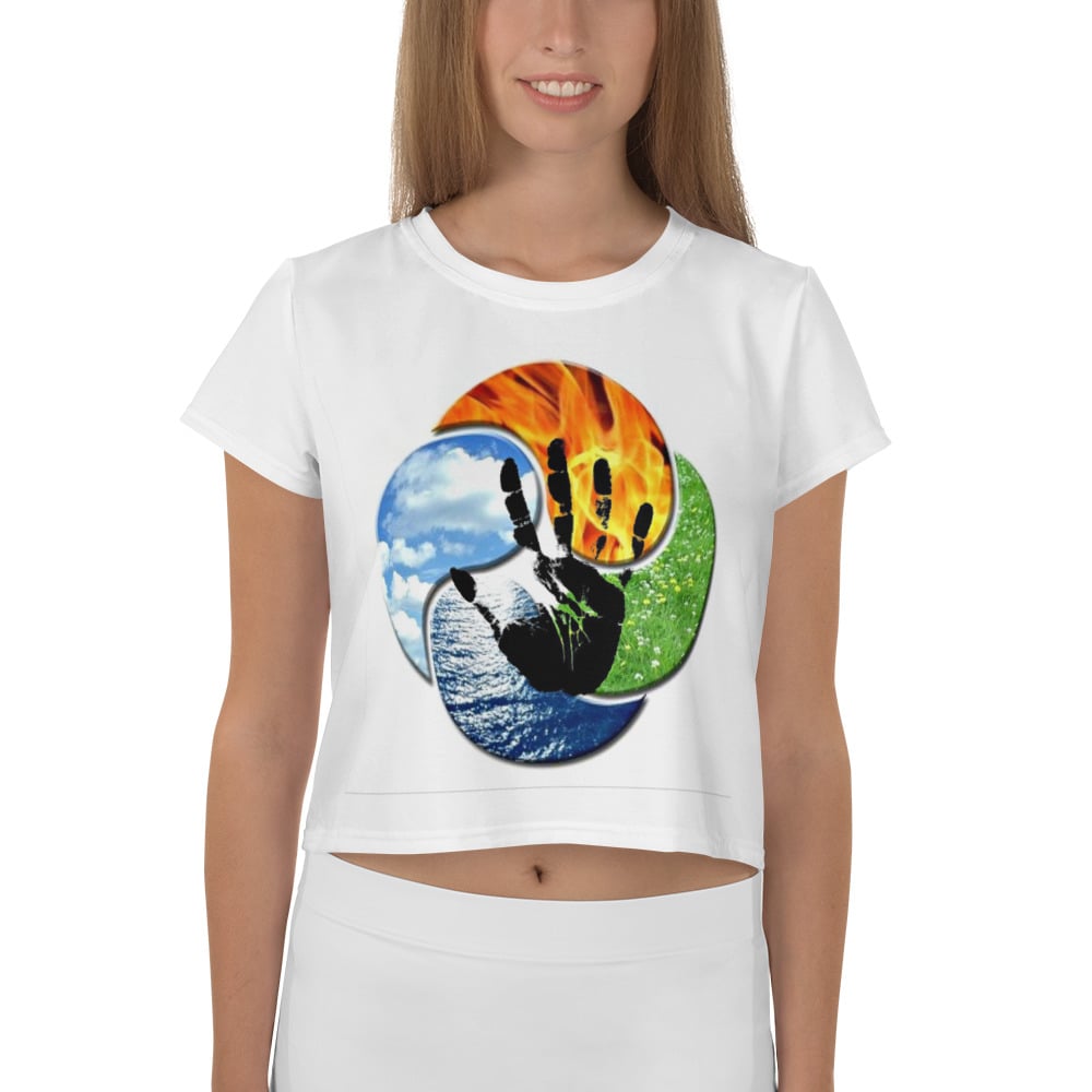 Image of All-Over Print Crop Tee