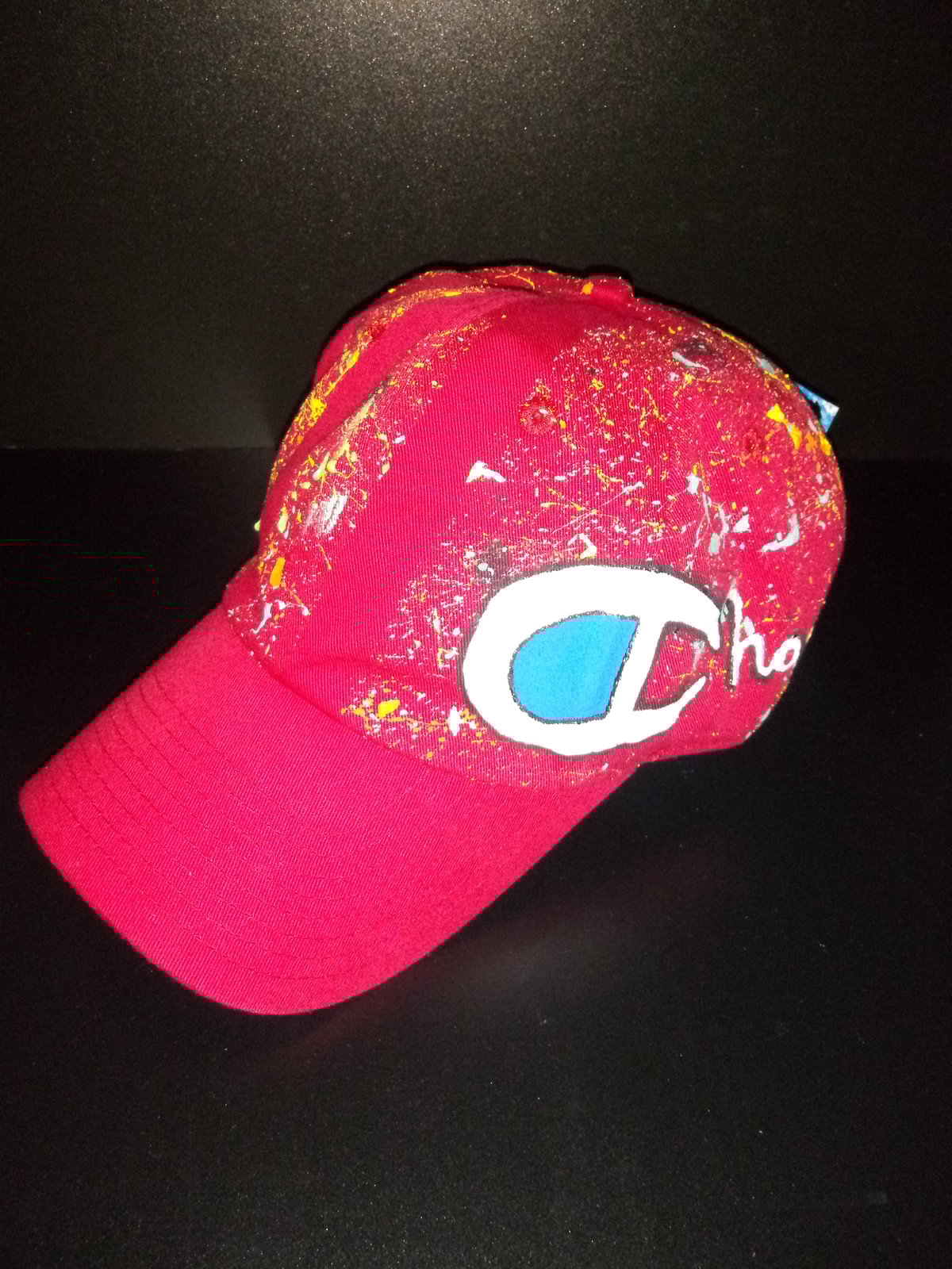 red champion dad hat