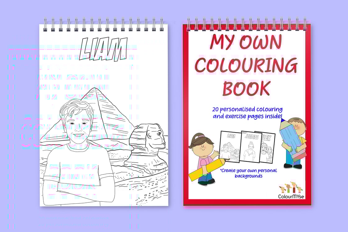 Image of 20 Page custom colouring and exercise book