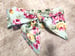 Image of ROCK BOTTOM BLOWOUT Blue Floral Big Bow Tie Headband