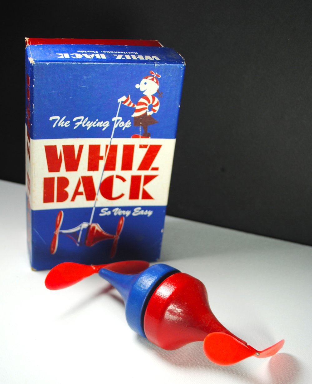 Image of Vintage 1950s WHIZ BACK Propeller Yo-Yo with Box