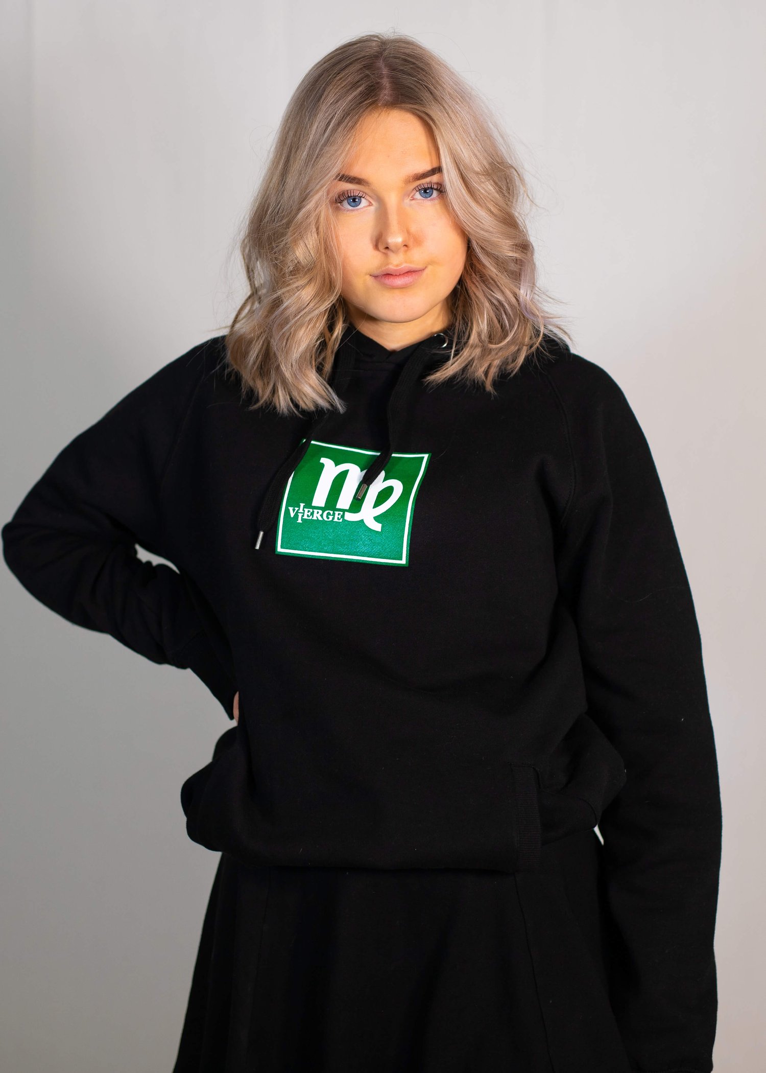 Image of ViERGE Hoodie - BLACK