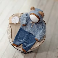 Image 1 of Newborn set - little bear - blue jeans