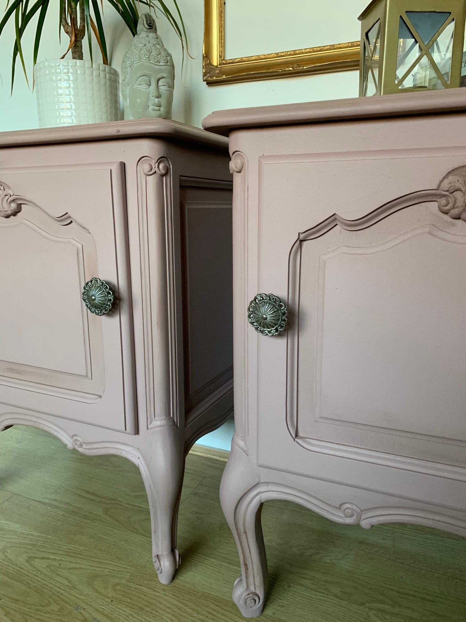 Image of A pair of beautiful French beautiful bedside tables