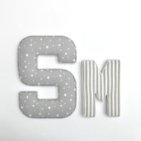 Image 1 of Large fabric letter