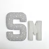 Large fabric letter