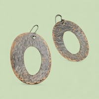 Image 2 of Urban Decay Hammered Oval Earrings 