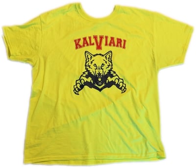 Image of KALVIARI PROWLER TSHIRT (FROZEN YELLOW) 