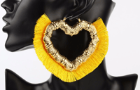 Bamboo Fringed Earrings