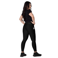 Image 2 of PHRZK "Aotearoa Forever " Black Womens Leggings 