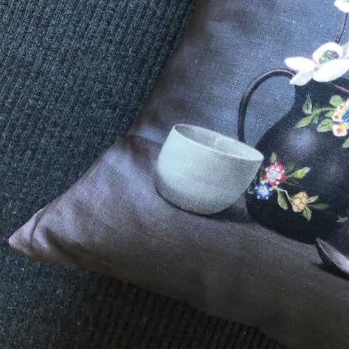 Image of Linen Dogwood Cushion