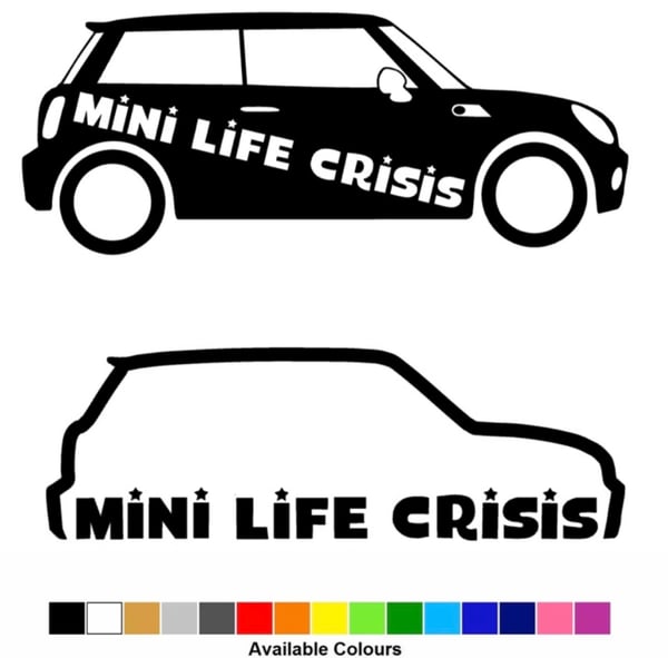 Image of Mini Life Crisis Sticker - Mini shape