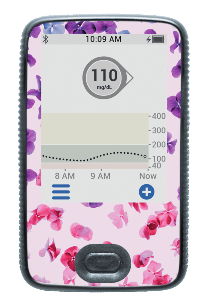 Image of Hydrangea Dexcom G6 Receiver Screen Protector