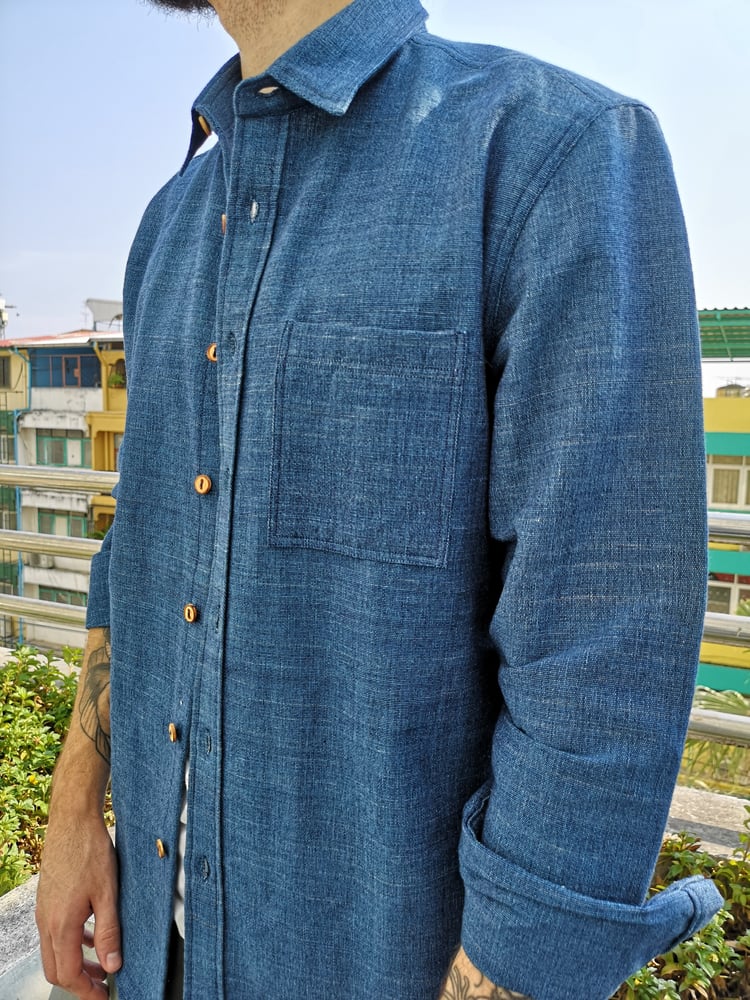 Image of Anong Indigo long sleeves shirt