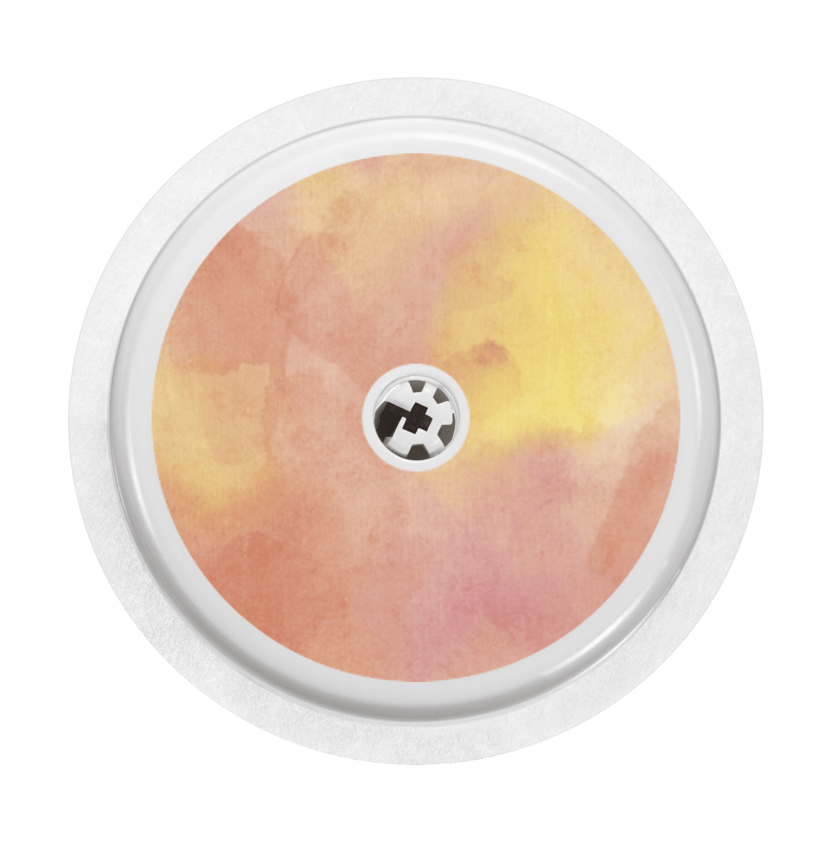 Image of Watercolor orange Freestyle Libre Sticker