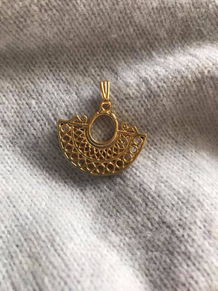 Image of 24kt Gold Plated Precolumbino Pendant - 1