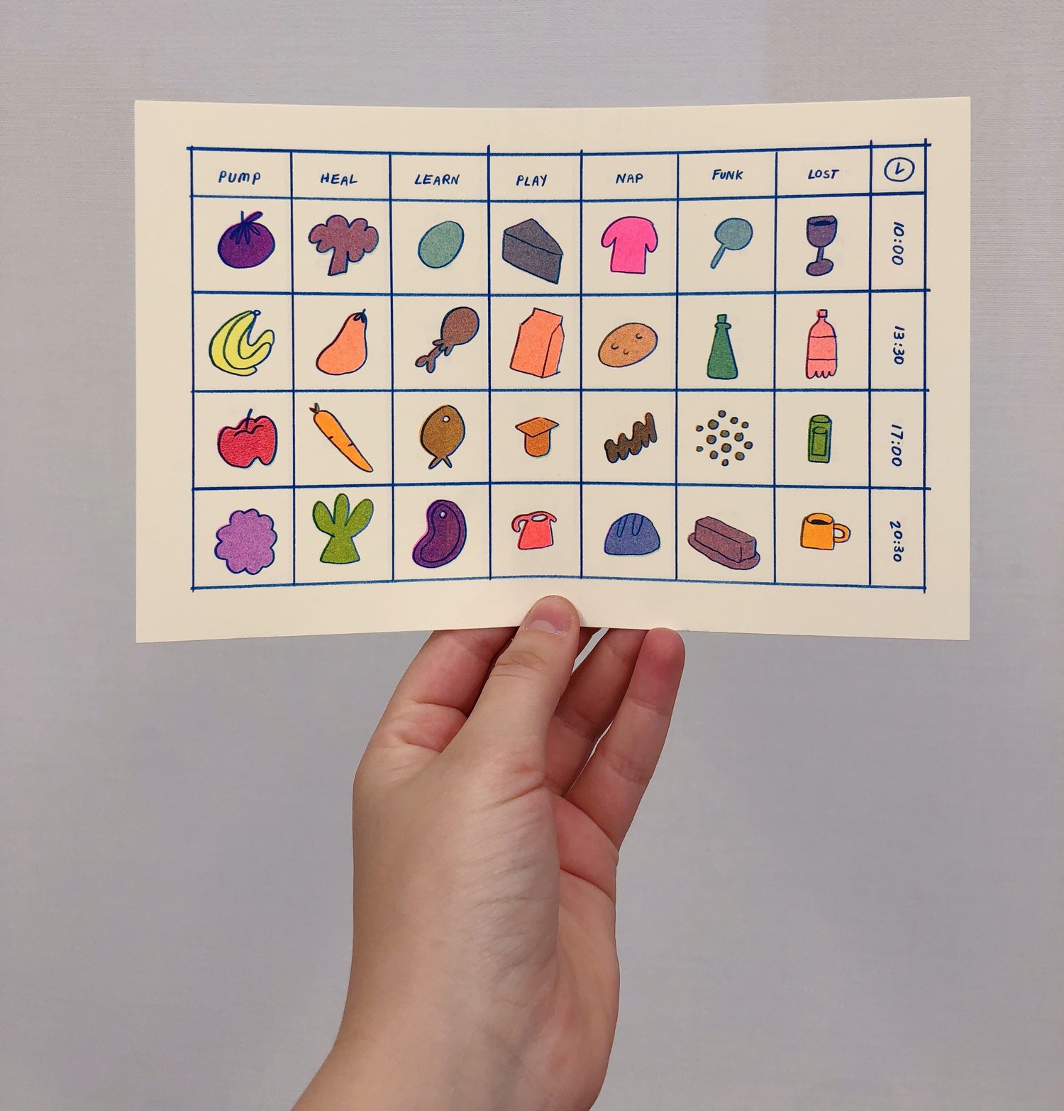 Daily Dose of Riso Color Chart