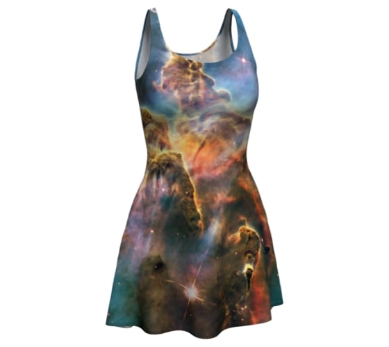 Image of Carina nebula skater dress