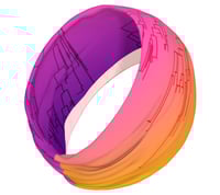 Image 3 of Circular phylogeny yoga headband