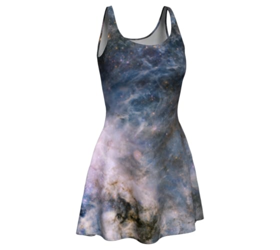 Image of Pale purple nebula skater dress