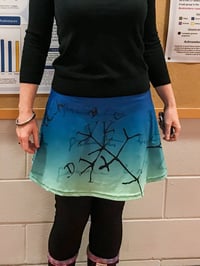 Image 2 of Darwin tree of life drawing skater skirt