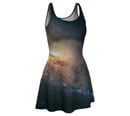 Image 1 of M106 spiral galaxy skater dress