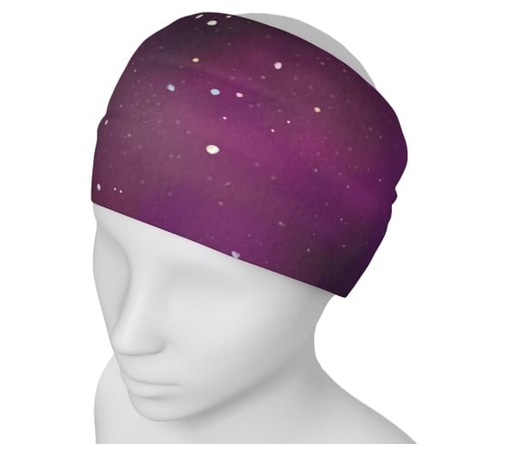 Image of Purple galaxy yoga headband