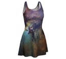 Image 1 of Colourful nebula skater dress