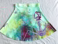 Image 2 of Bacteriophage Invasion stretchy flare skirt