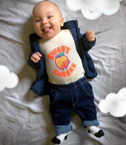 Image of Sweet Cheeks Toddler Tee/Baby Bodysuit