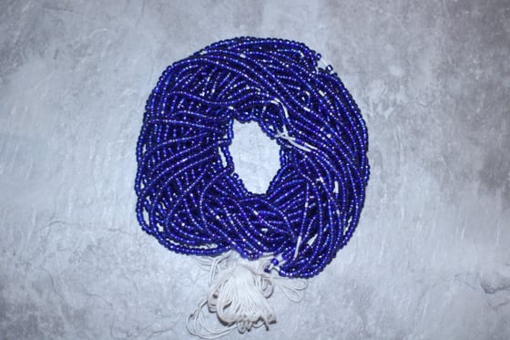 Image of Royal blue Tie Waistbead 