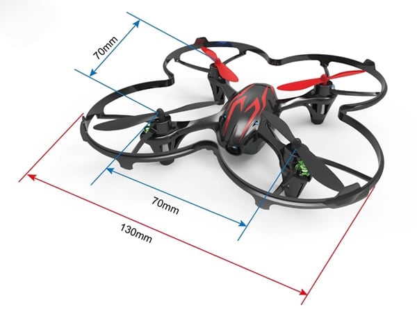 Image of Hubsan x4 H107C 2.4GHz 6 Axis Gyro 4 CH Quadcopter with 0.3MP Camera