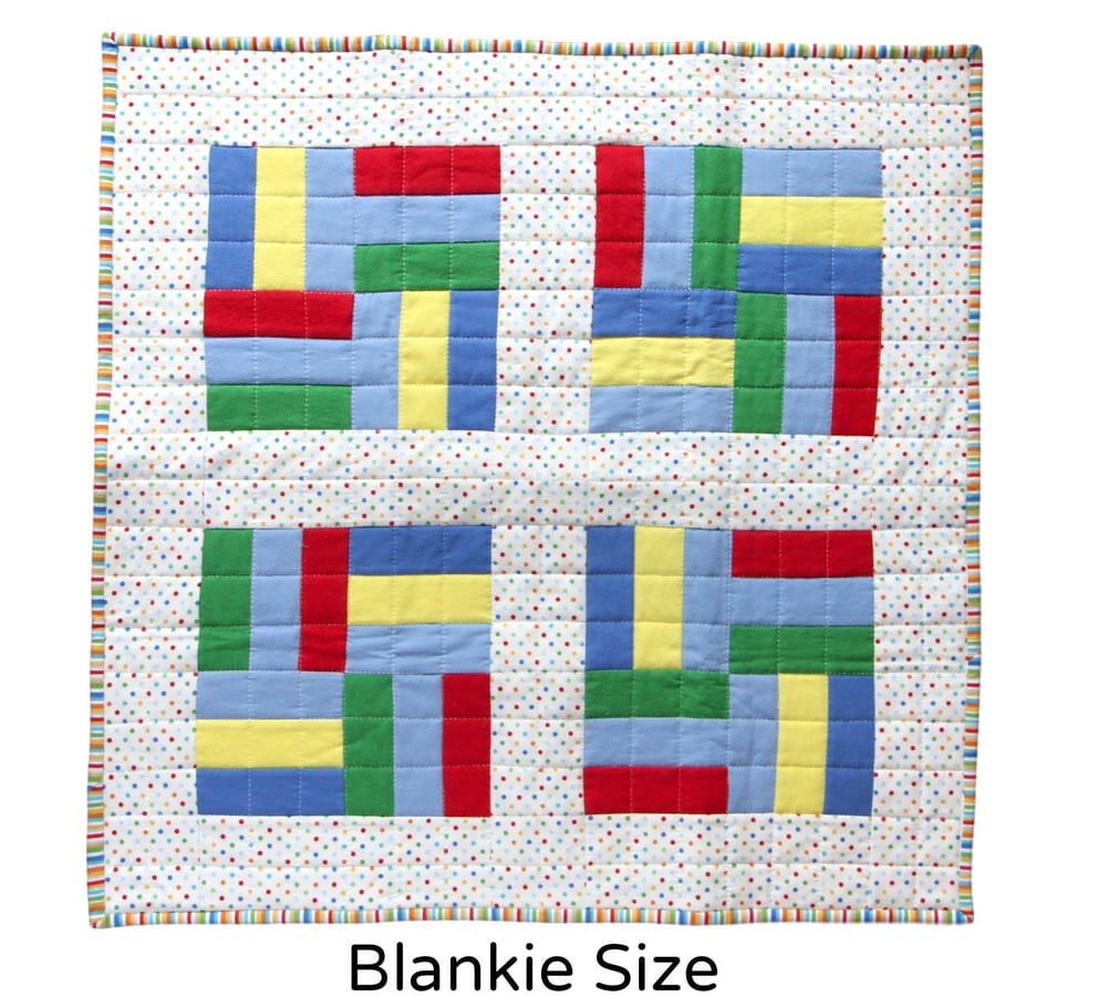 Image of Split Rail Block Quilt PDF Pattern