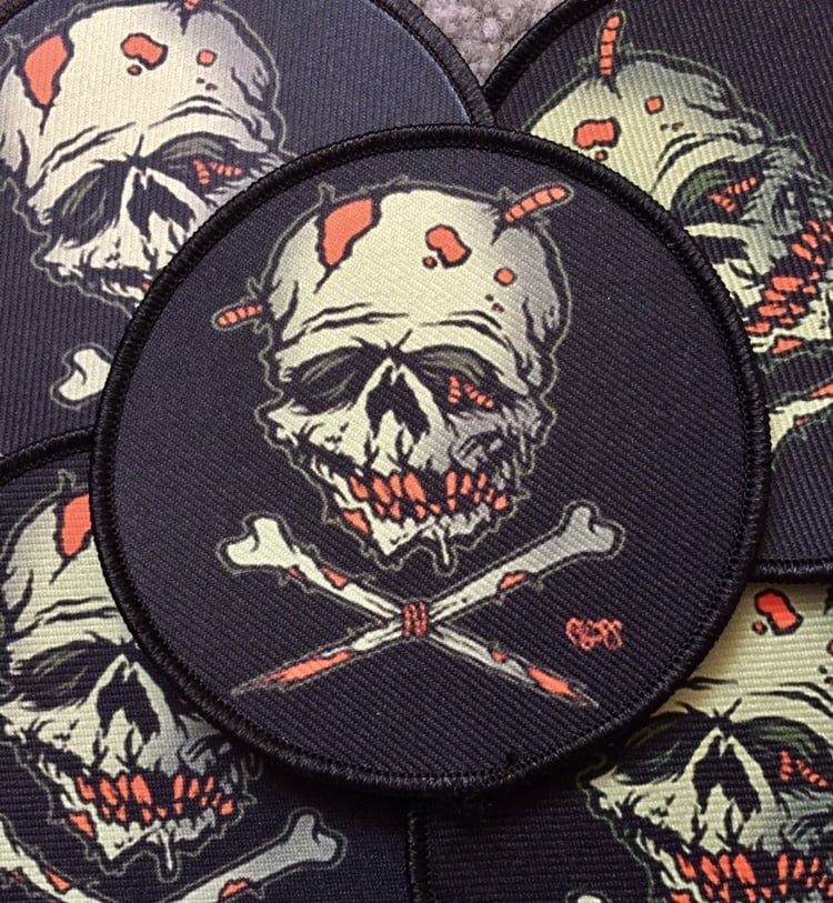 Image of ZOMBIE SKULL N BONES - Patch 