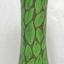 Image of Tall & Large Green Cloisonne Monkey Vase with Stand
