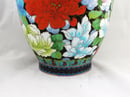 Image of Beautiful & Colorful Floral Chinese Cloisonne Vase 