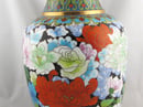 Image of Beautiful & Colorful Floral Chinese Cloisonne Vase 