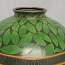 Image of Beautiful Chinese Cloisonne Elephant Sphere Vase
