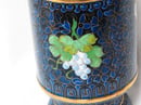 Image of LOVELY & VINTAGE LARGE BLUE CHINESE CLOISONNE FLORAL VASE