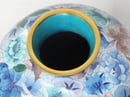 Image of LOVELY MEDIUM -SIZED BLUE CHINESE CLOISONNE "100 FLOWER" VASE