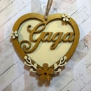 Image 3 of Retro Floral Heart (any name)