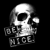 Image of Be Nice retro punk skull shirt 