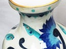 Image of RARE LARGE CHINESE BLUE CLOISONNE DESIGN ON WHITE CERAMIC VASE